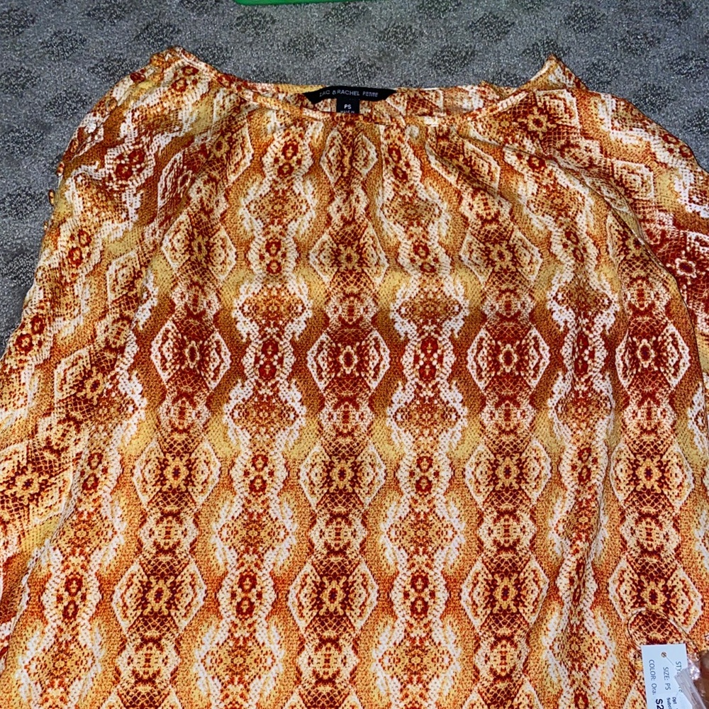 Snake skin blouse top